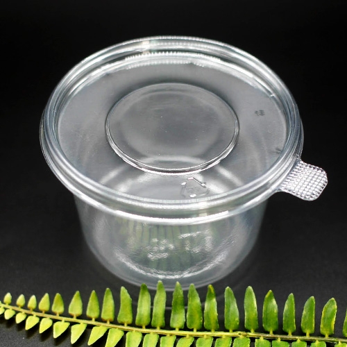 EH-125파이(특대) 600개세트 550ml 투명PET 원형반찬통 샐러드용기