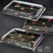 초밥, 회포장용기 XJT-11B(200개) XJT-09(300개) XJT-07(400개)세트 회 스시 도시락 떡포장 꽃무늬포장 XYW