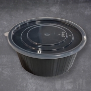 사출 195탕용기(대) 200세트 검정 블랙 고강도 TY