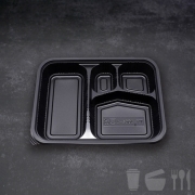 TY 4칸도시락용기 200개세트 포장배달일회용용기 사각반찬