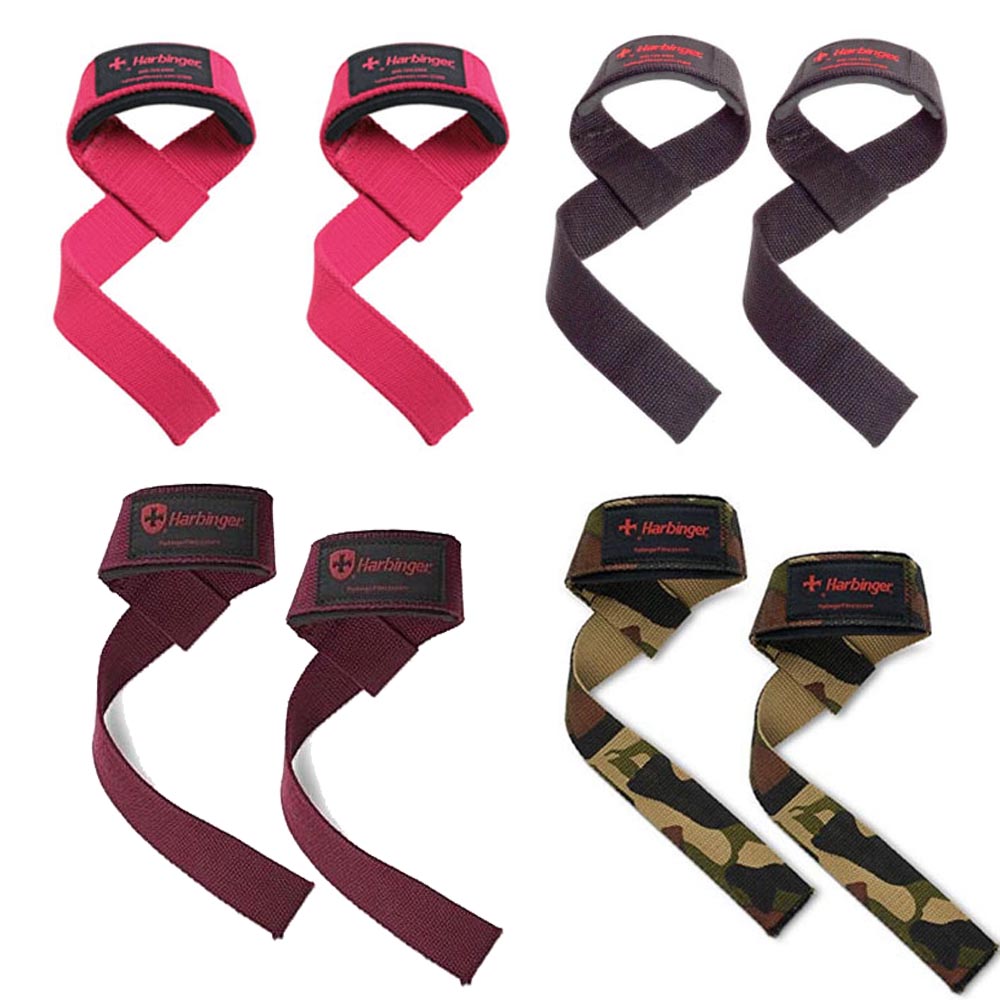 하빈저 패디드 코튼 리프팅그립 헬스스트랩 웨이트 리프팅 손목보호대