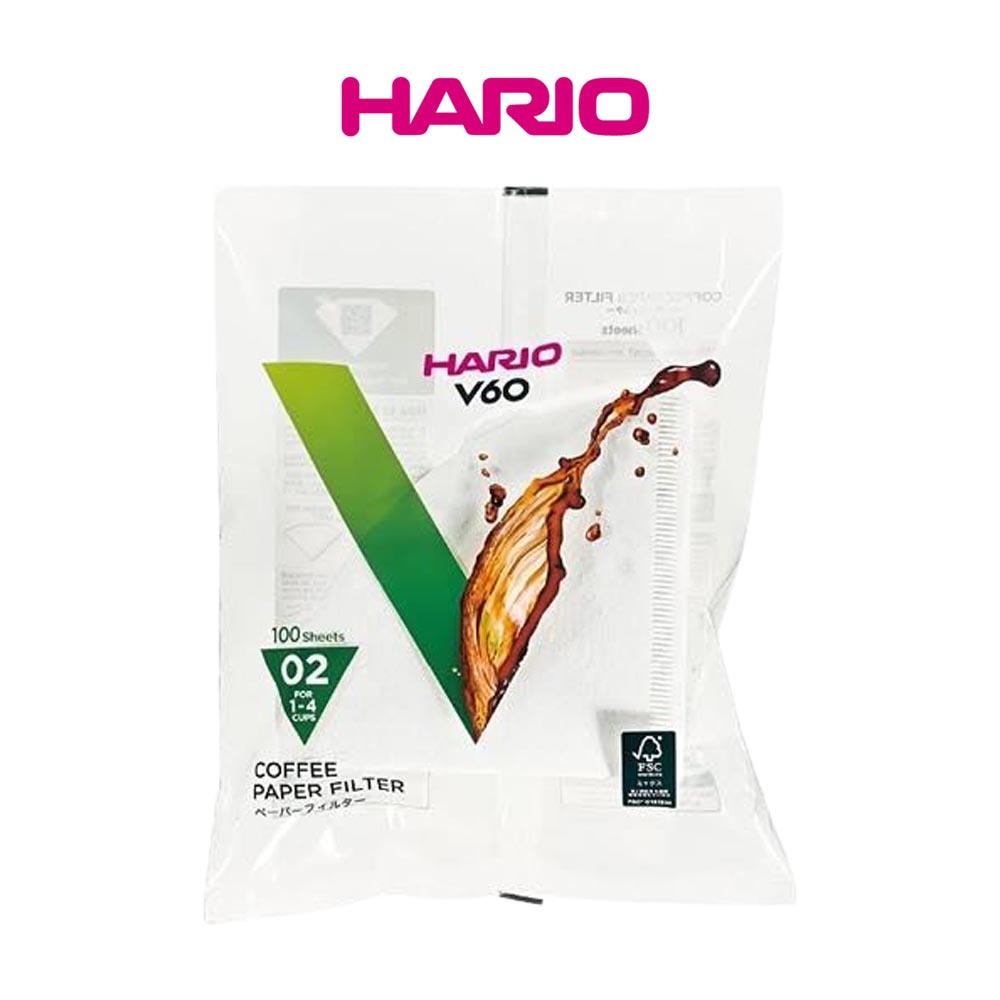 하리오 V60 종이 커피필터 화이트 100매 1-4잔용
