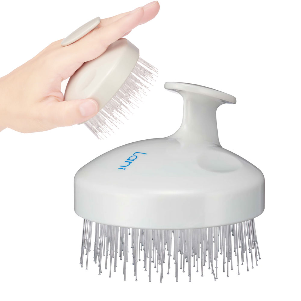 아이빌 AIVIL 두피마사지 헤어 나일론스파 샴푸브러쉬 화이트 Lani