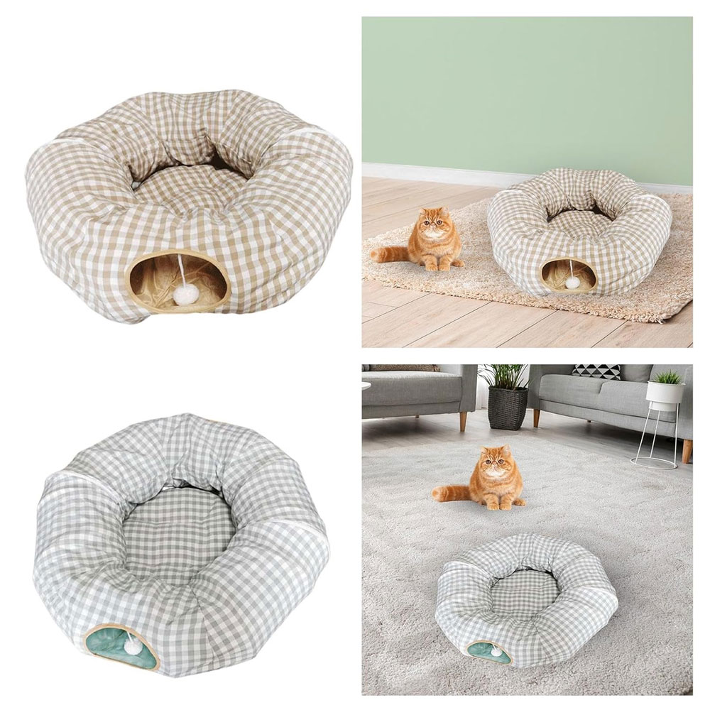 BUYTOP 고양이 숨숨집 도넛 캣터널 미로 고양이하우스