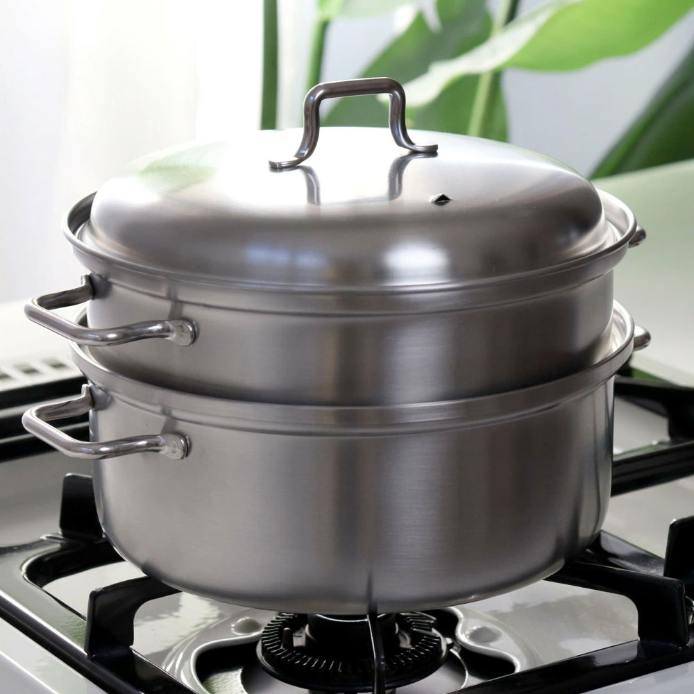 아이자와 공방 스테인레스 2단 찜기 찜솥 스티머 20cm
