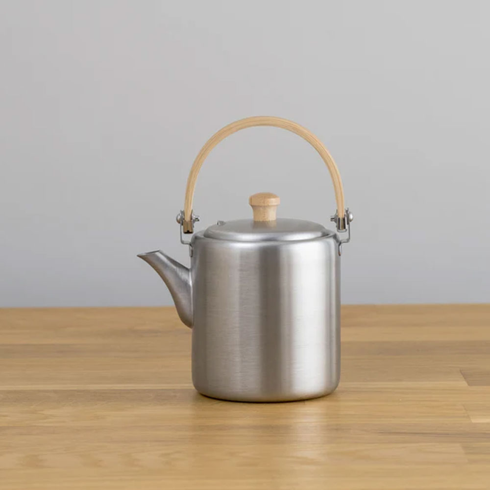 일본 아이자와공방 스텐 티포트 티팟 윗면손잡이