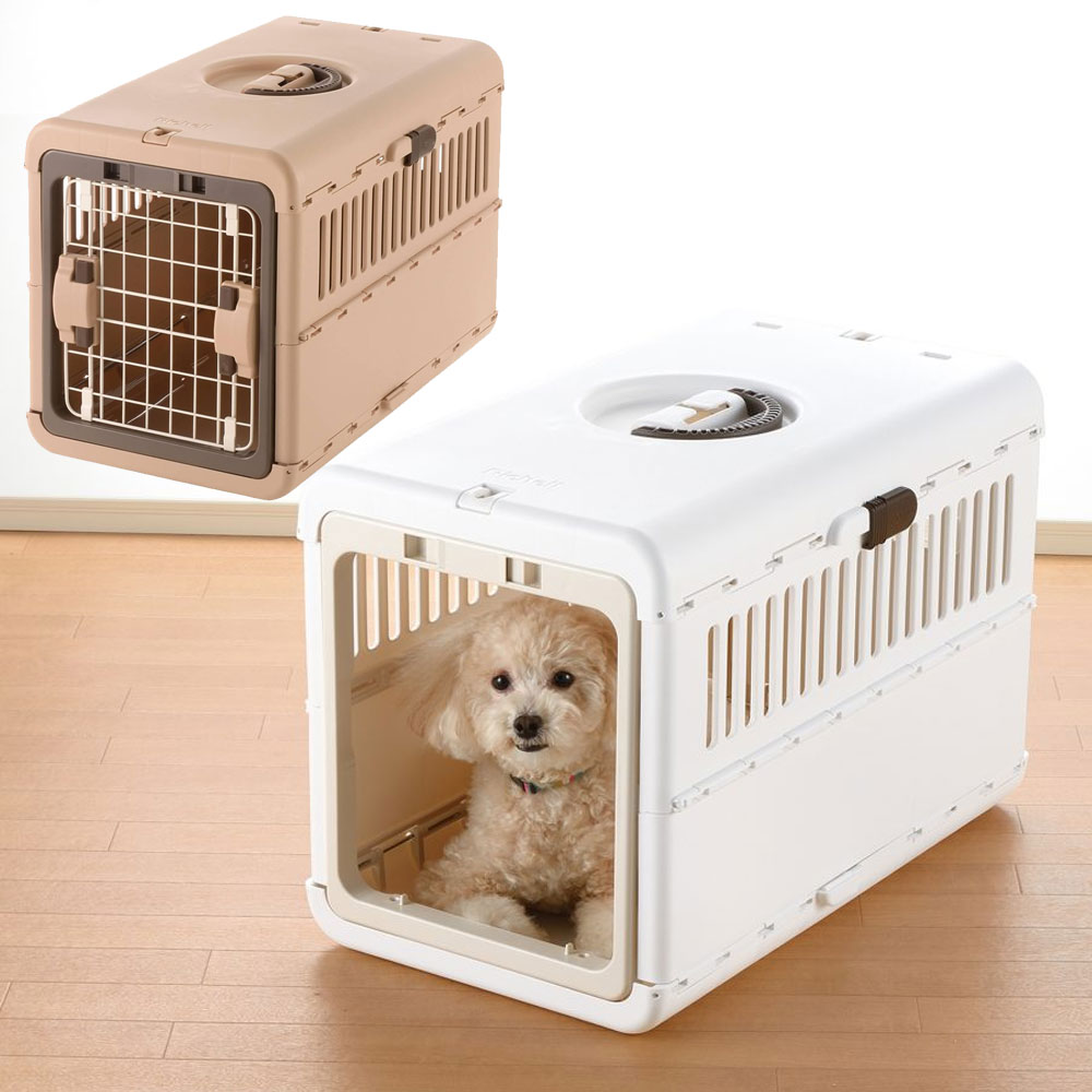 리첼 캠핑캐리 접이식 강아지 고양이 이동장 켄넬 S