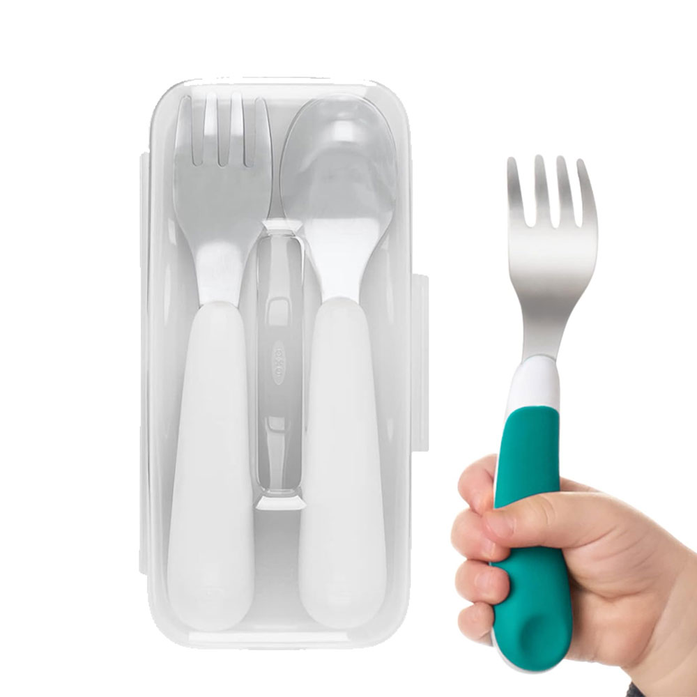 옥소 토트 온더고 유아용 수저 스푼포크 세트 케이스포함