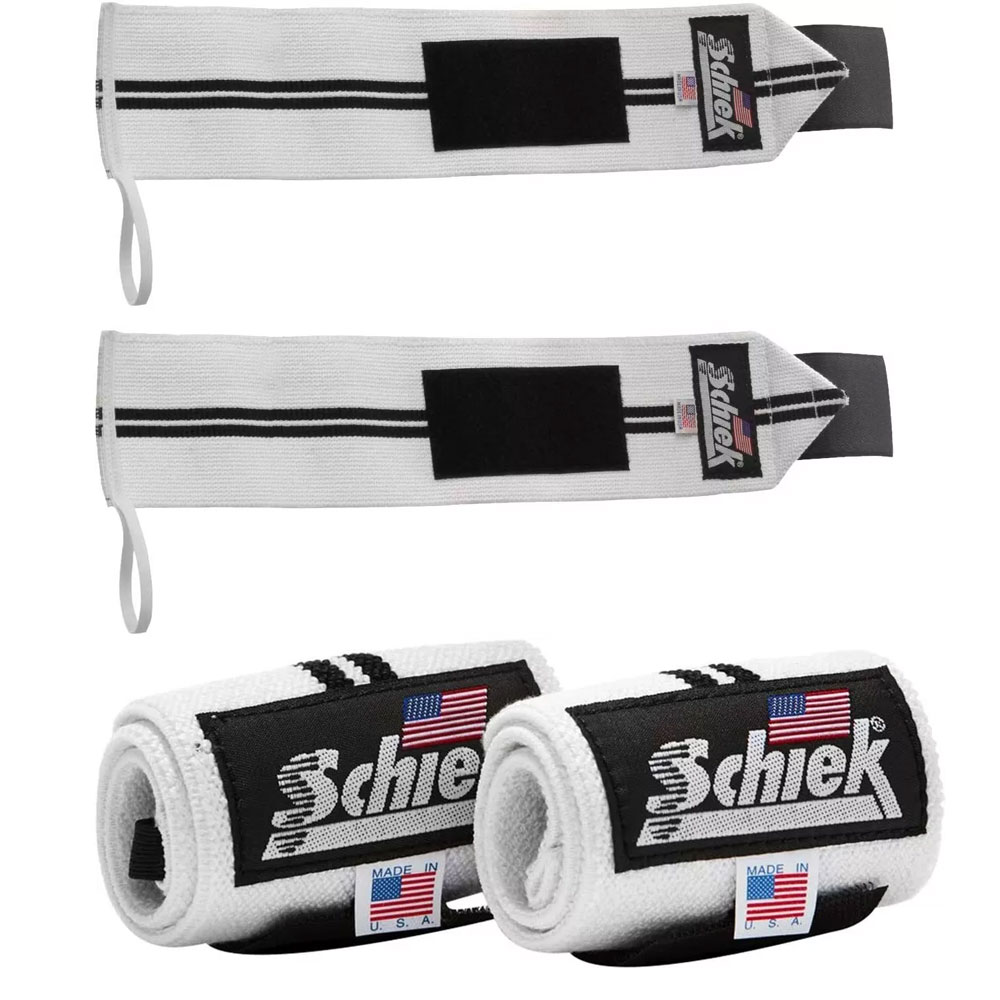 미국 시크 쉬크 헬스 손목보호대 스트랩 12인치 화이트
