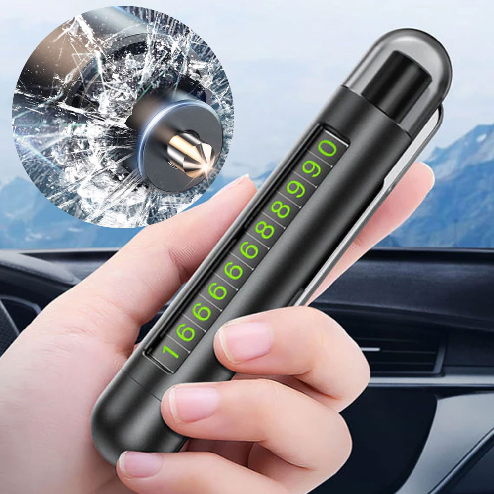 바이탑 자동자 주차번호판 비상망치 비상탈출 안전벨트 절단기