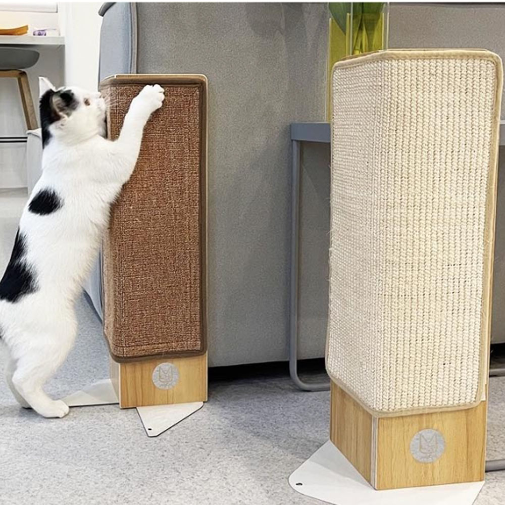 바이탑 고양이 수직 원목 코너 스크래쳐 쇼파 모서리 기둥 스크래처
