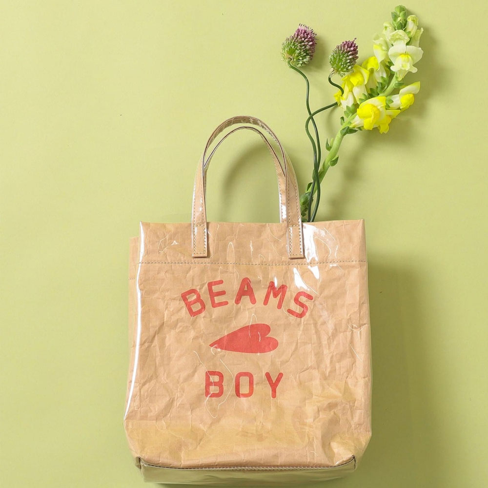 [리퍼] 빔즈 BEAMS 빔즈보이 PVC 클리어 미니 토트백 에코백