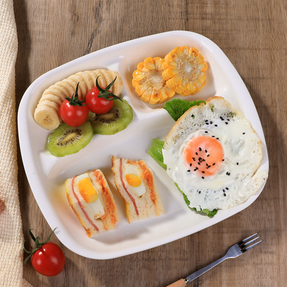 일본 나까야 3칸 나눔접시 간식쟁반 전자렌지 식판