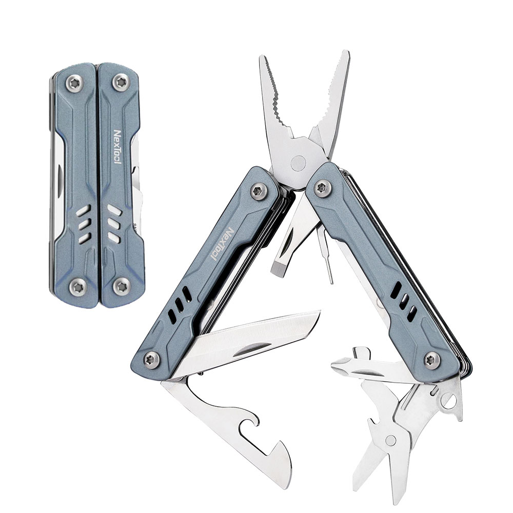 넥스툴 미니 세일러 플라이어 타입 포켓 멀티툴 블루 10-in-1
