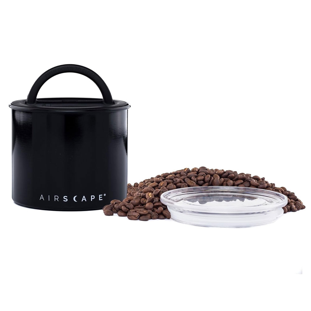 에어스케이프 진공 밀폐 원두보관용기 스텐 커피보관통 블랙 Small