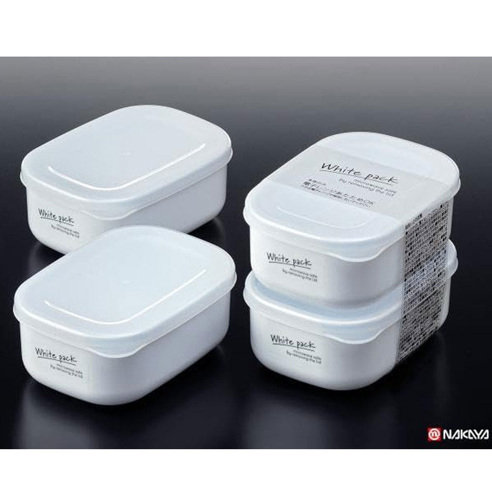 일본 나까야 화이트 밀폐용기 280ml 키친스토커 반찬통 2P세트