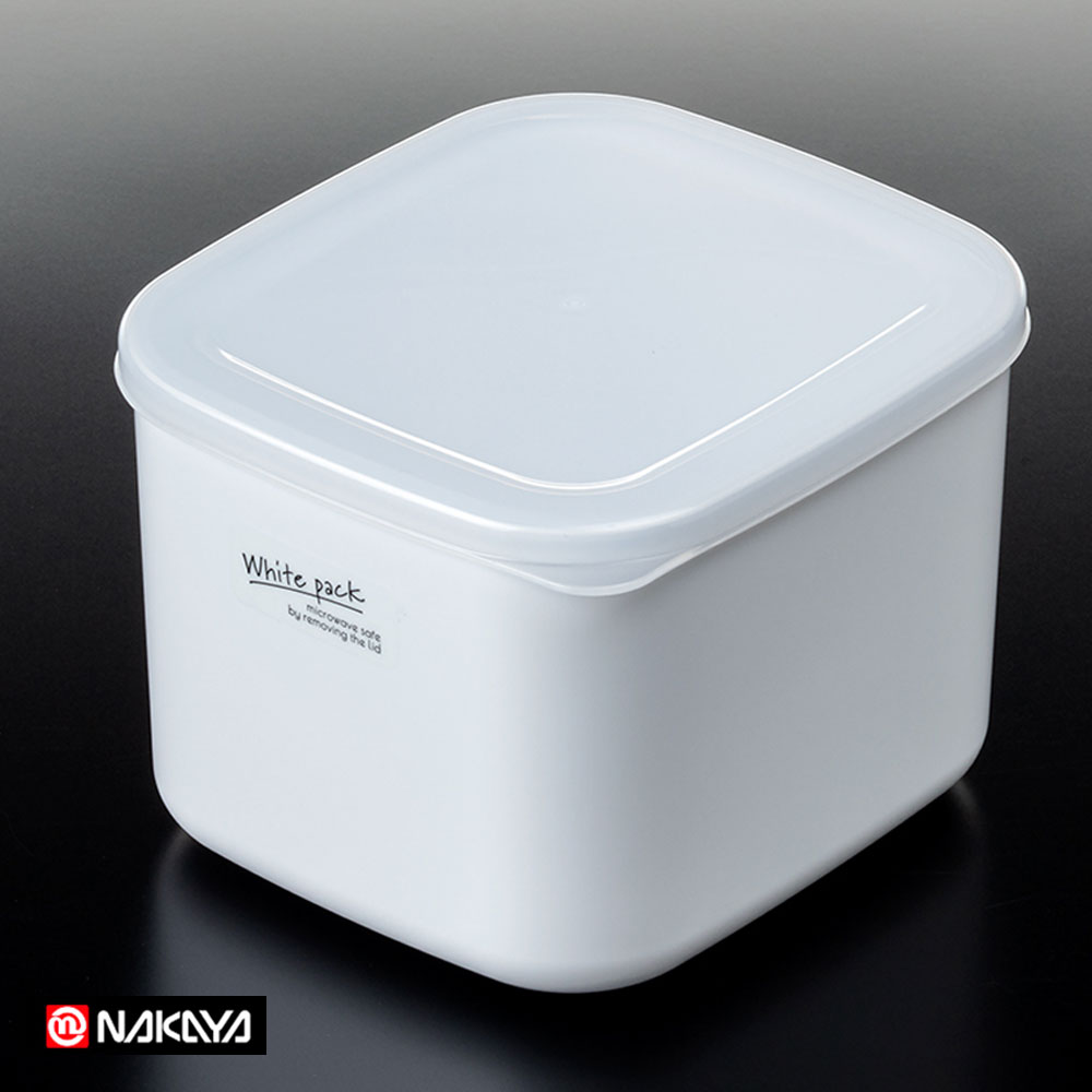 일본 반찬통 나까야 화이트 밀폐용기 전자렌지용기 소분용기 1000ml
