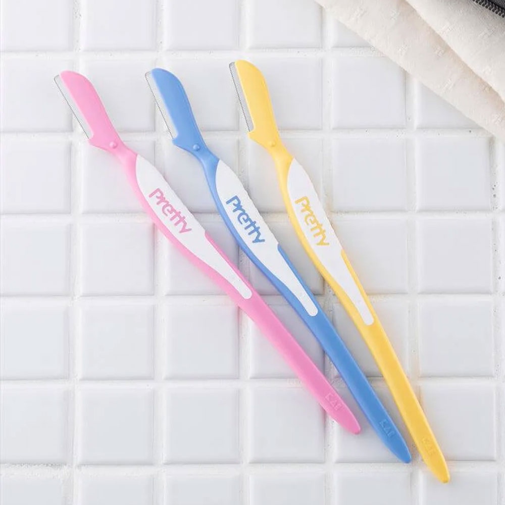 일본 카이 프리티 눈썹칼 눈썹정리칼 3P세트