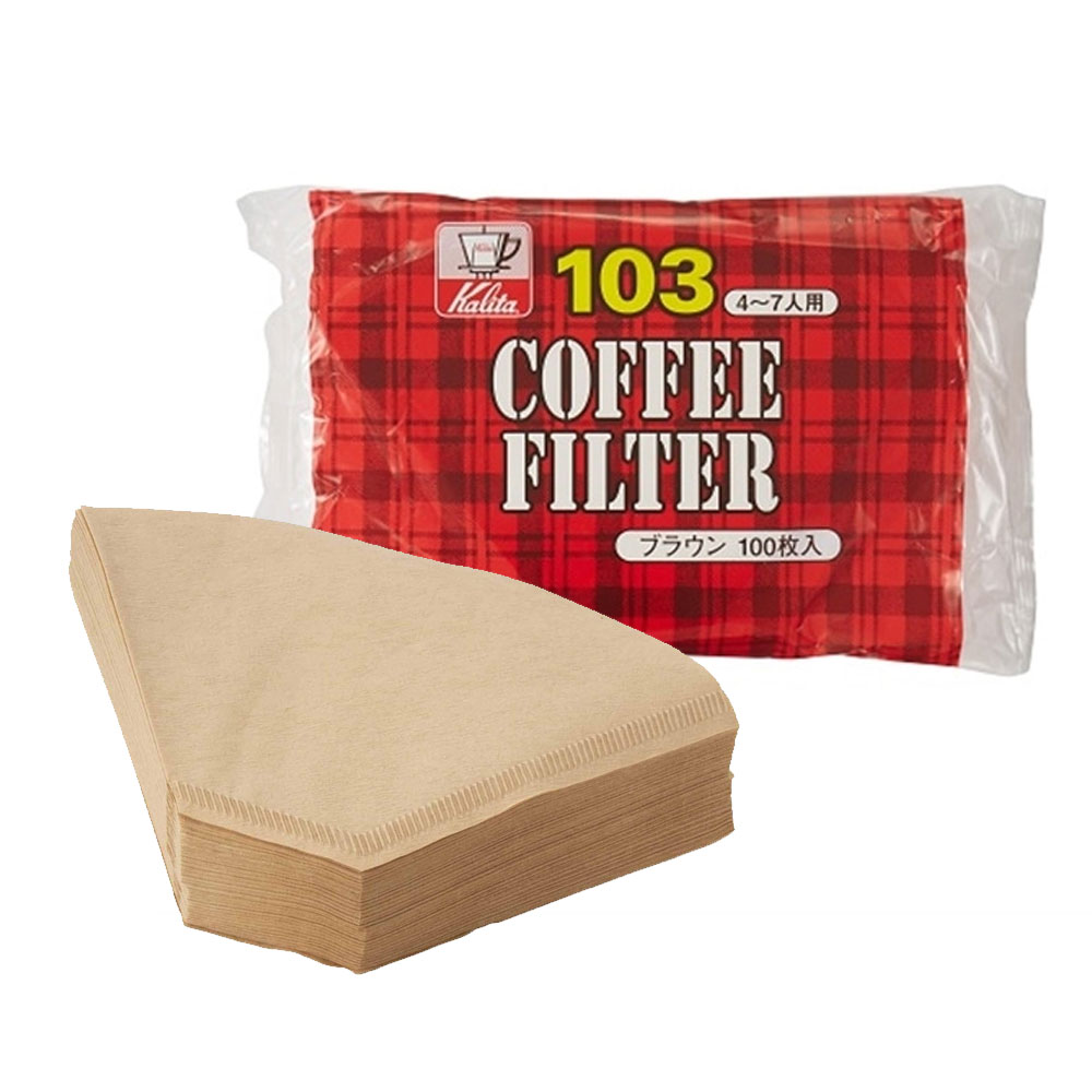 일본 칼리타 커피필터 여과지 핸드드립커피 필터 4-7인용 100매입