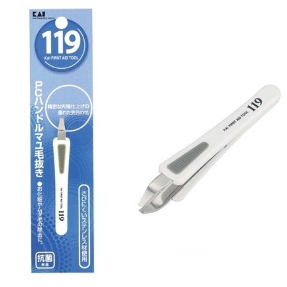 카이 119 일본 핸들 족집게 솜털 정리 잔털제거 핀셋