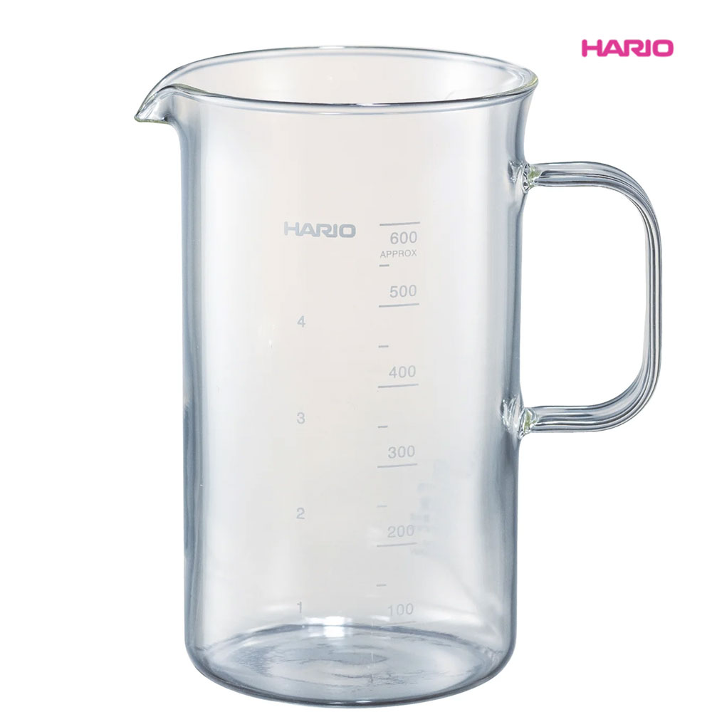하리오 비커서버 내열유리 커피 드립 서버 손잡이 계량컵 600ml