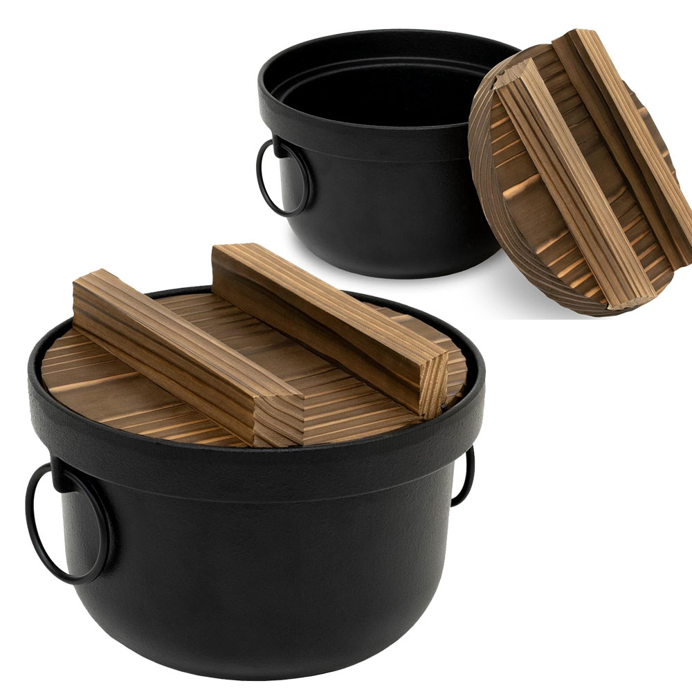 일본 라이스쿠커 이케나가 주철 밥솥 남부철기 솥밥냄비 2합 1.3L