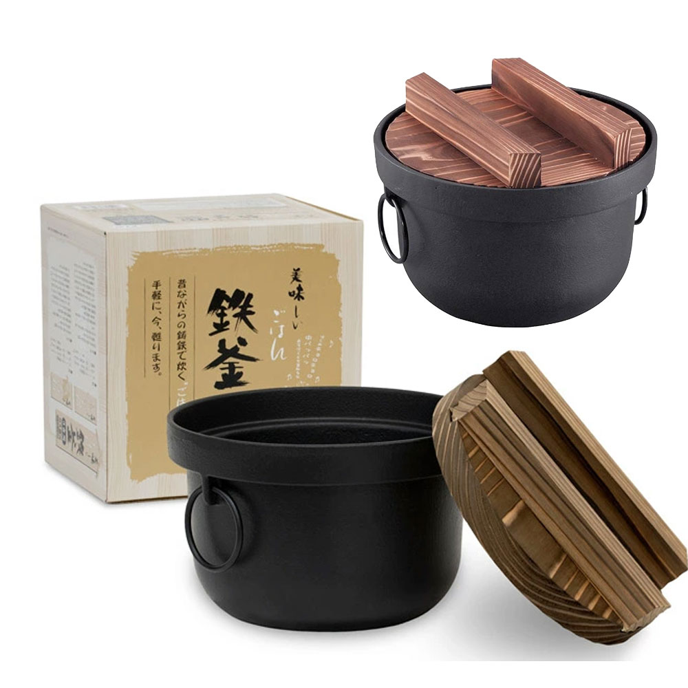 일본 이케나가 남부철기 밥솥냄비 캠핑 솥밥 냄비 3합 2L