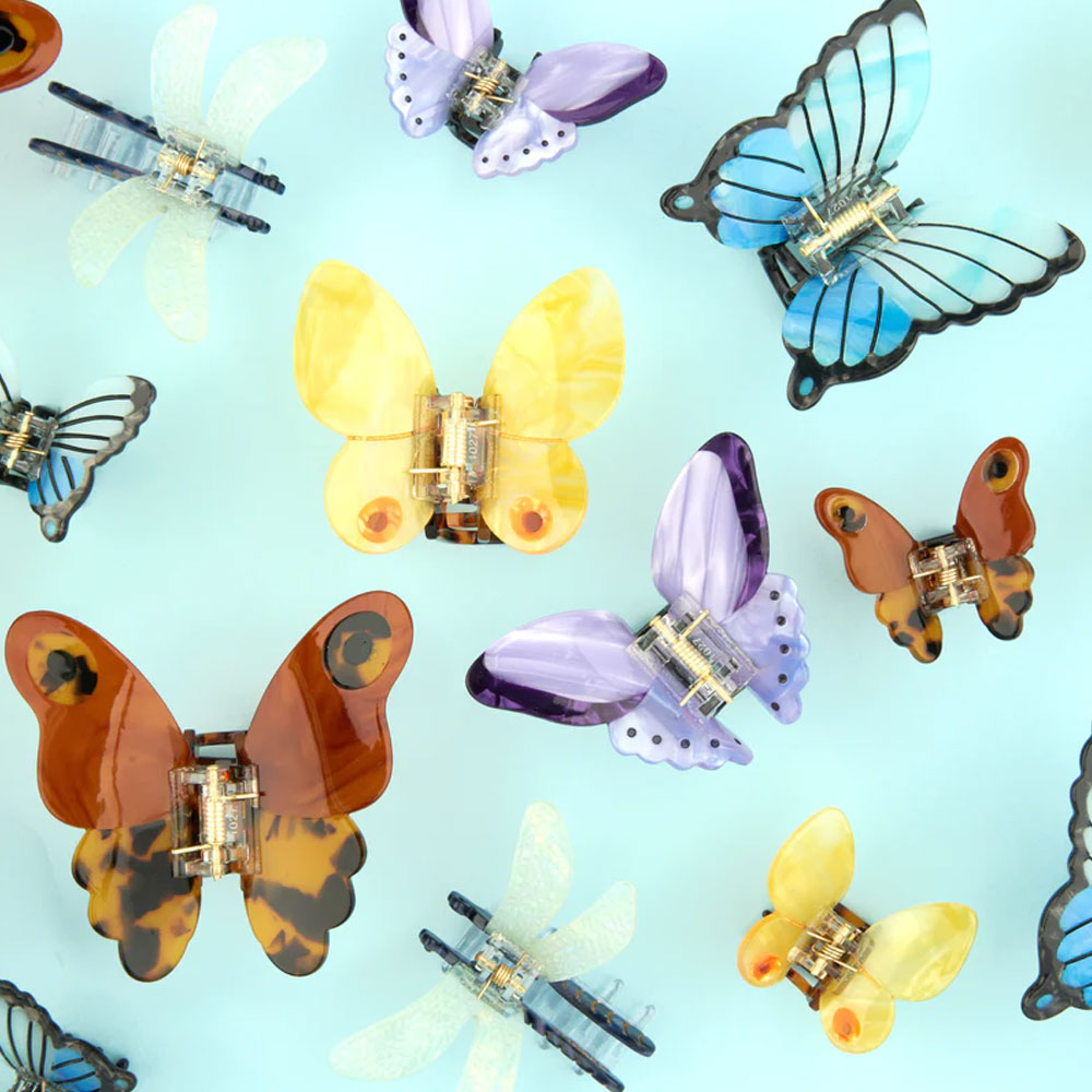 쿠쿠수제뜨 헤어클립 Butterfly 나비 집게핀