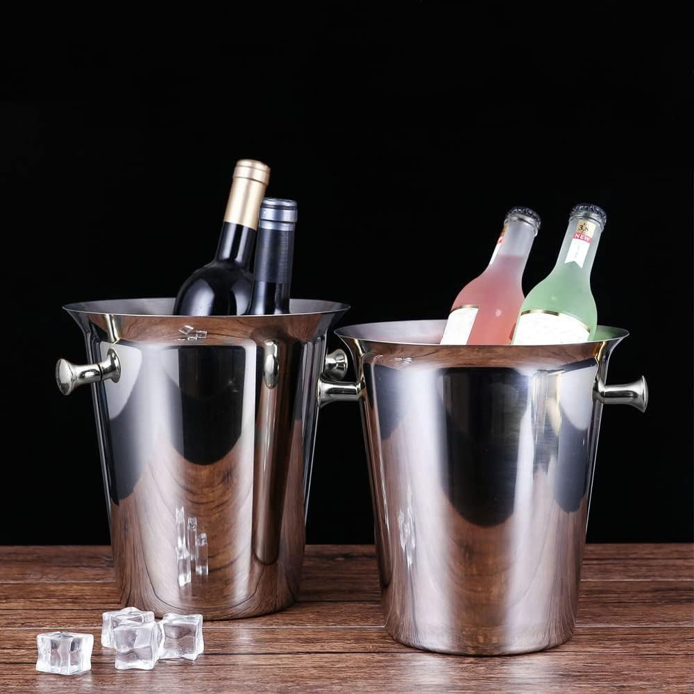 바이탑 스테인레스 와인칠러 얼음 바스켓 맥주 양주 샴페인 아이스버킷 5L
