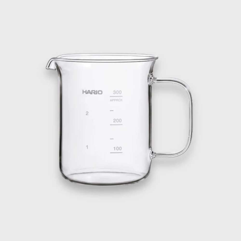 하리오 내열유리 계량컵 유리 비커 이유식 커피 핸드드립 눈금컵 300ml