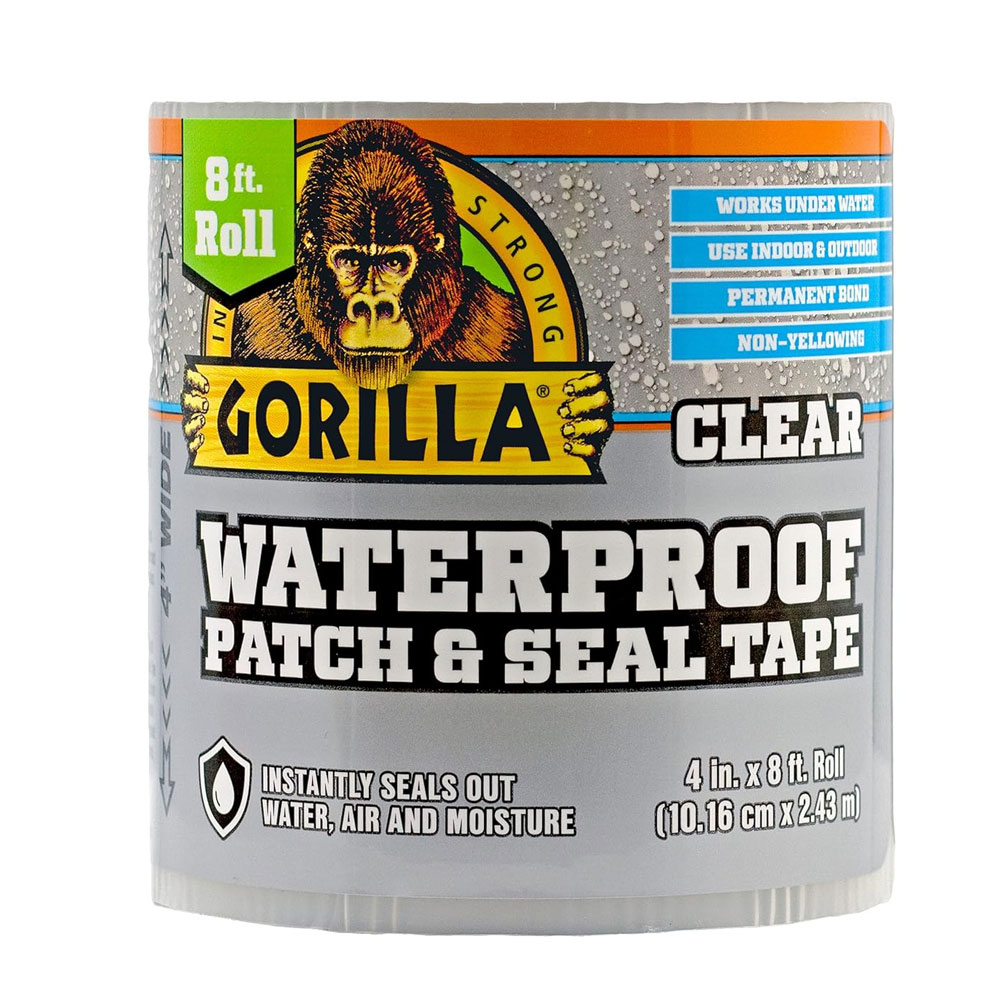Gorilla 패치&씰 초강력 보수 방수테이프 작업 테이프 클리어 10.16cmX2.43M