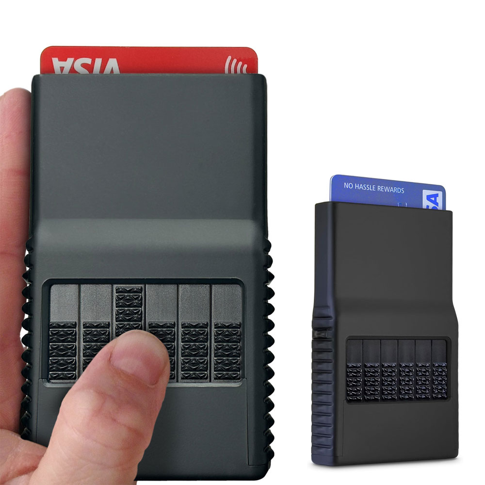 국내배송 ACM 신형 카드지갑 슬라이드 카드홀더 RFID 지갑 블랙