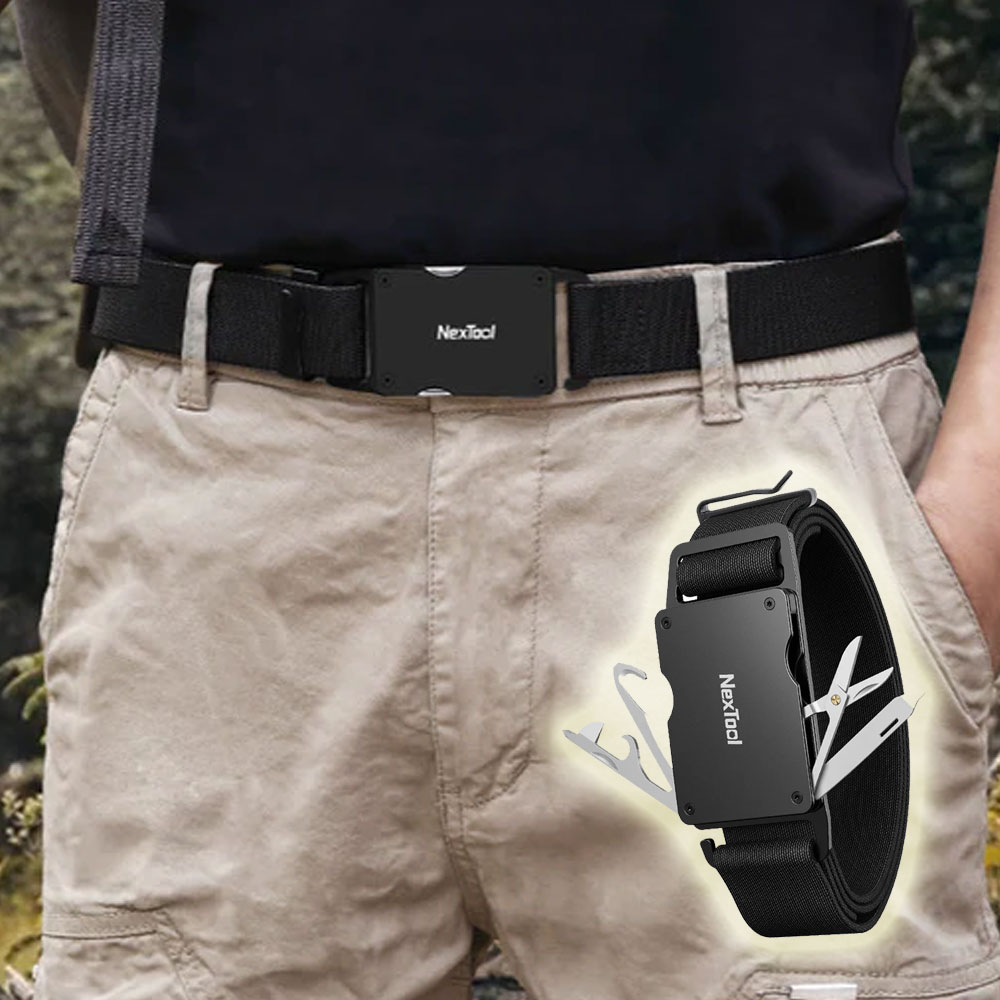 넥스툴 남성 허리 벨트 다용도 멀티툴 수리도구 드라이버 병따개 벨트