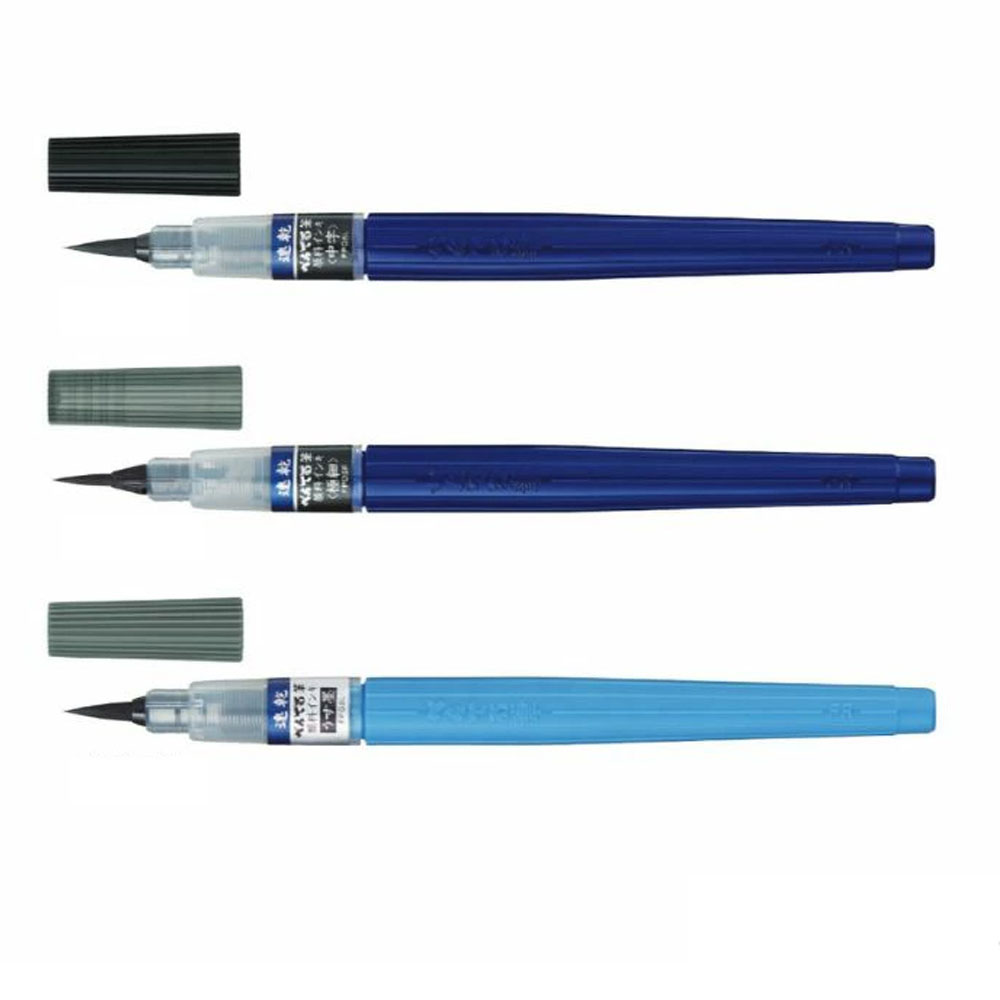 일본 펜텔 속건 붓펜 빠른 건조 내구성 좋은 캘리그라피펜