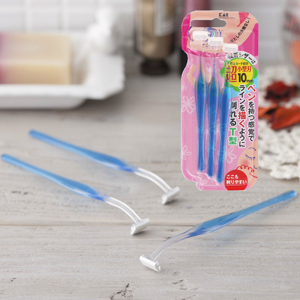 카이 KAI 쁘띠 눈썹칼 미니 솜털 눈썹 정리 미간 눈썹 면도기 3P