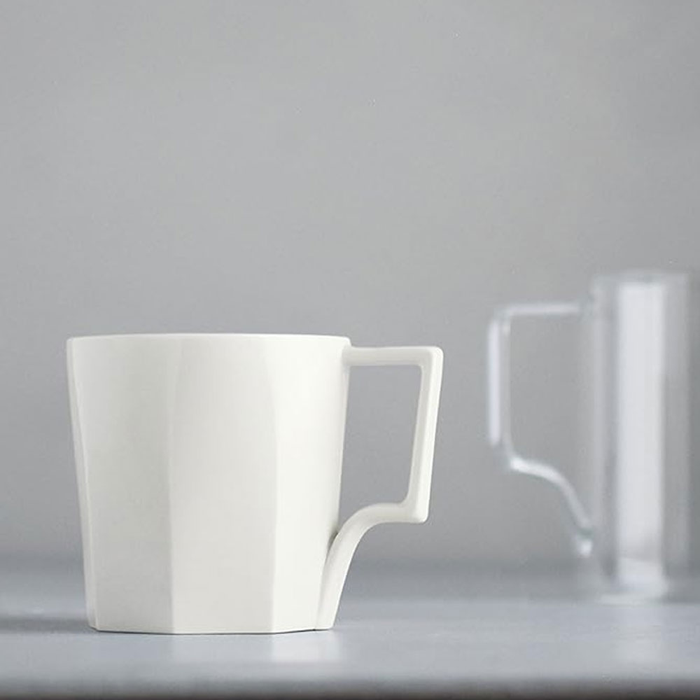 일본 킨토 OCT 커피 머그잔 화이트 도자기 머그컵 300ml