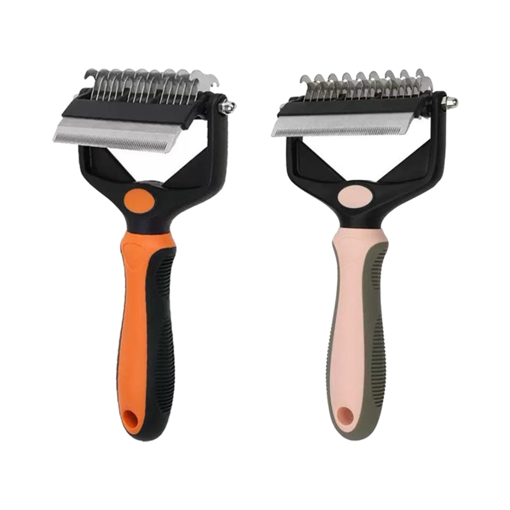 바이탑 강아지 고양이 빗 2in1 엉킨털 죽은털 제거 브러쉬