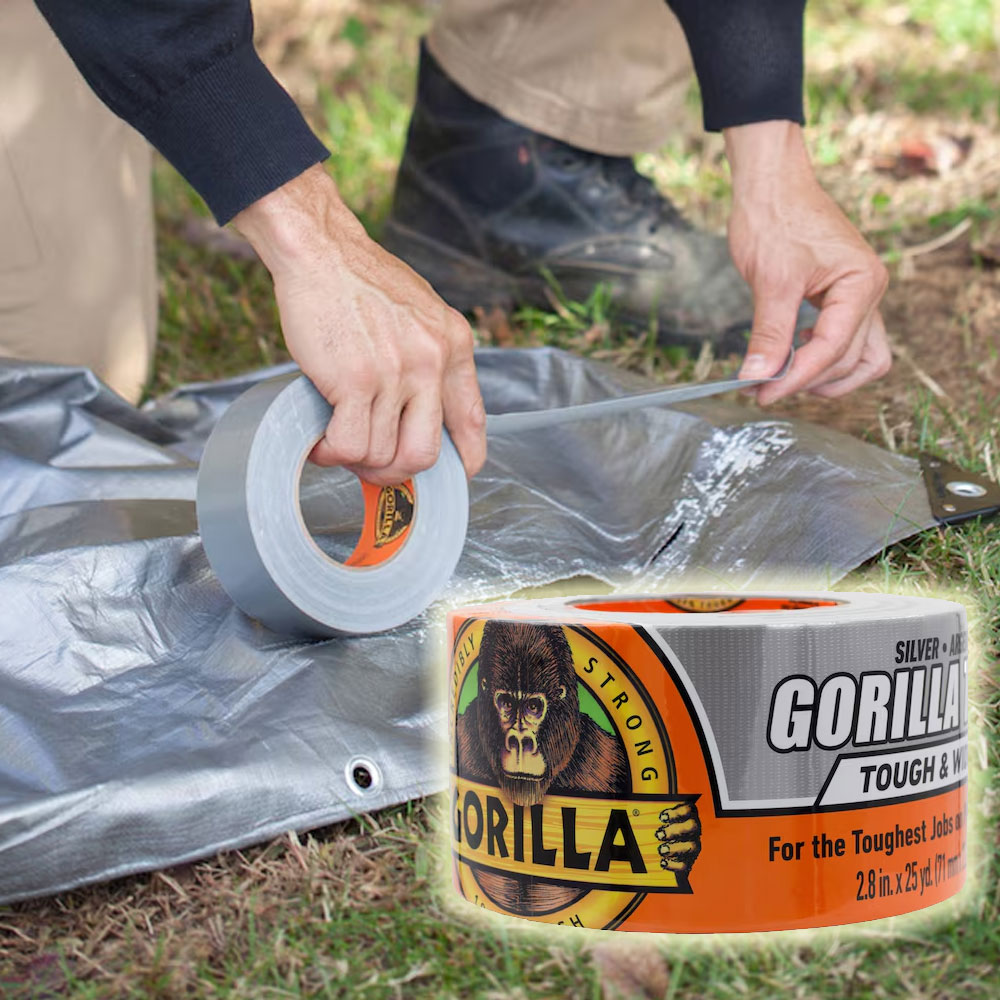 Gorilla 테이프 실버 강력 테이프 방수 보수 테이프 와이드형 71mm X 22.8m