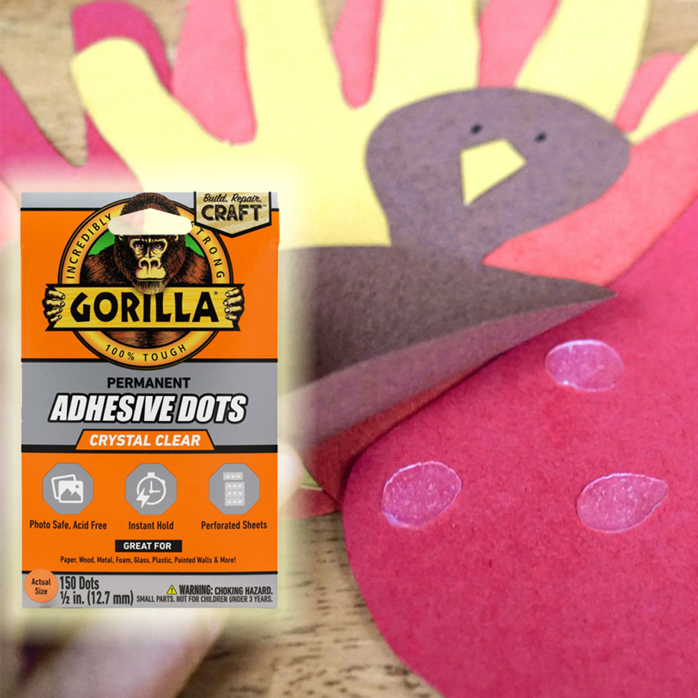 Gorilla 투명 도트 양면테이프 다꾸 사진 종이 부착 원형 테이프 150개입