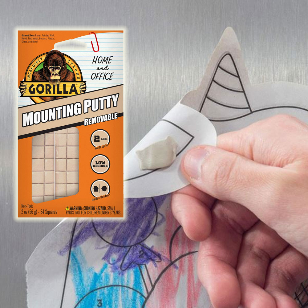 Gorilla 리무벌 양면테이프 마운팅 퍼티 48개입 다용도 양면테이프