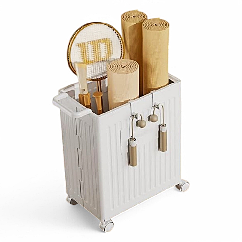 바이탑 폼롤러 요가매트 운동기구 장난감 정리함 보관함 다용도 이동식 수납함