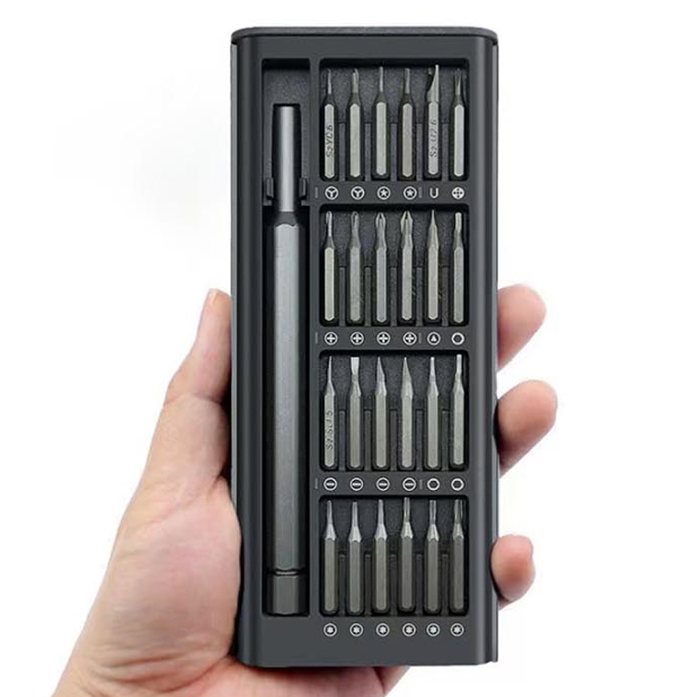 바이탑 정밀 드라이버 세트 24p 십자 일자 미니 별 드라이버