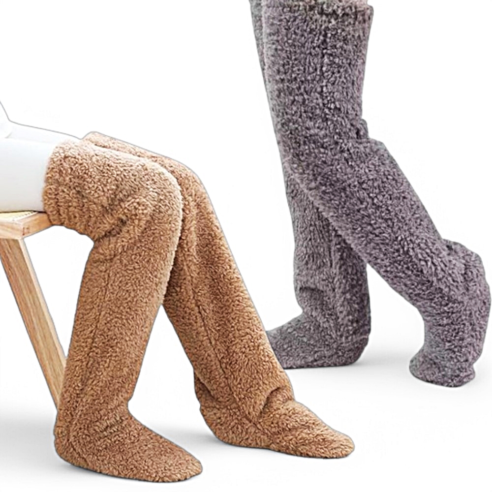 바이탑 롱 수면양말 양털 무압박 보온양말 방한 긴양말
