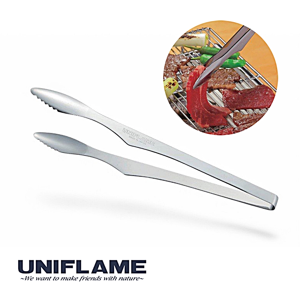 일본 유니프레임 유니세라 스테인레스 집게 61516
