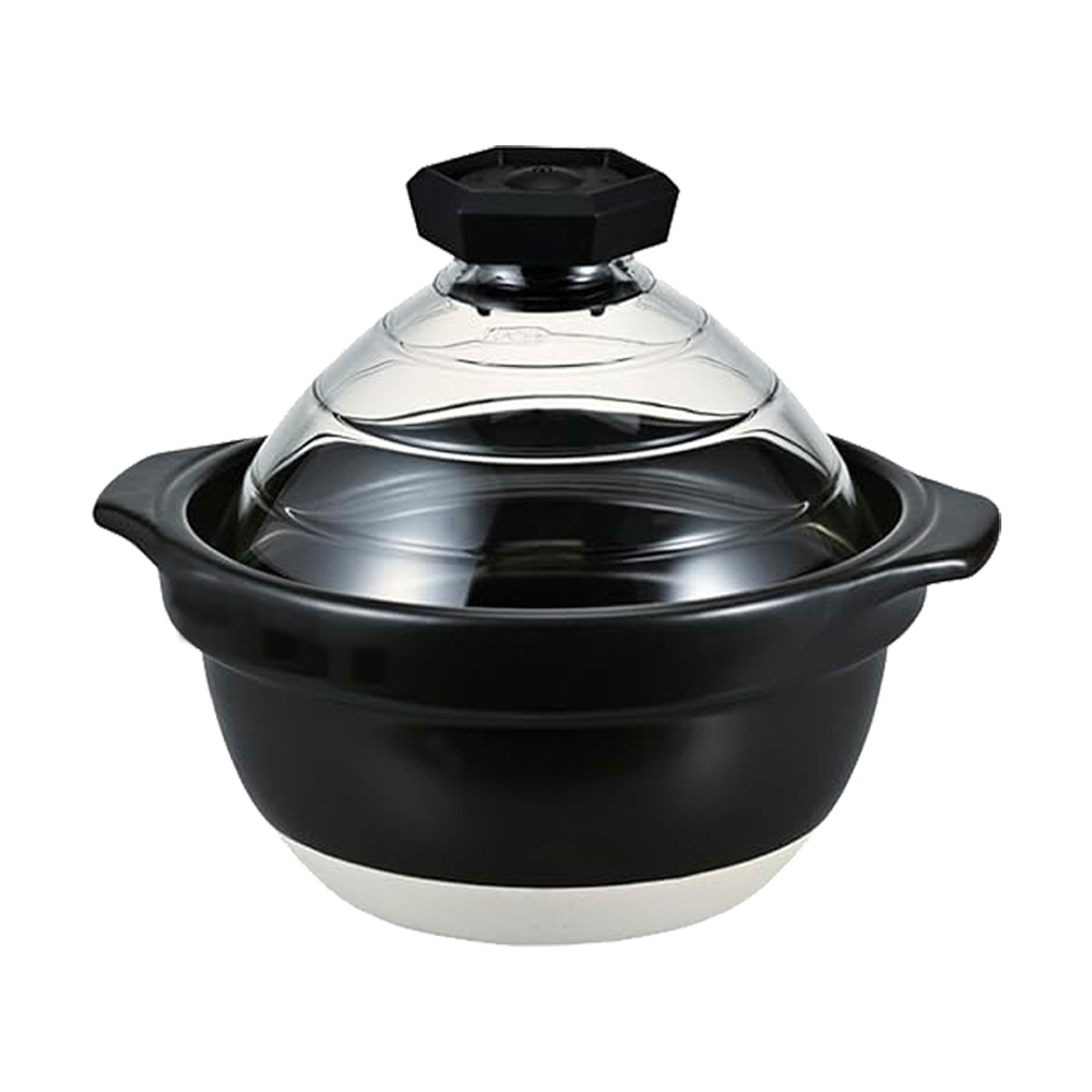 일본 하리오 유리 뚜껑 가마솥 내열 세라믹 밥솥 2-3인용