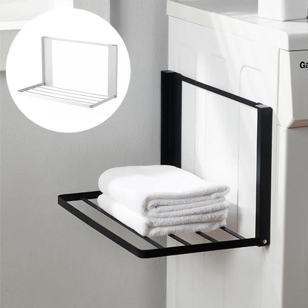 바이탑 무타공 욕실 수건 걸이 자석 타올걸이 선반 거치대