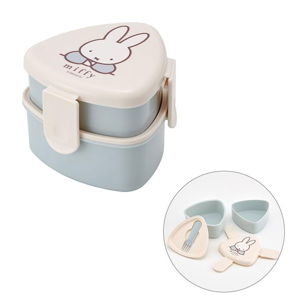 일본 스케이터 미피 주먹밥 유치원 초등학교 2단 도시락 포크포함