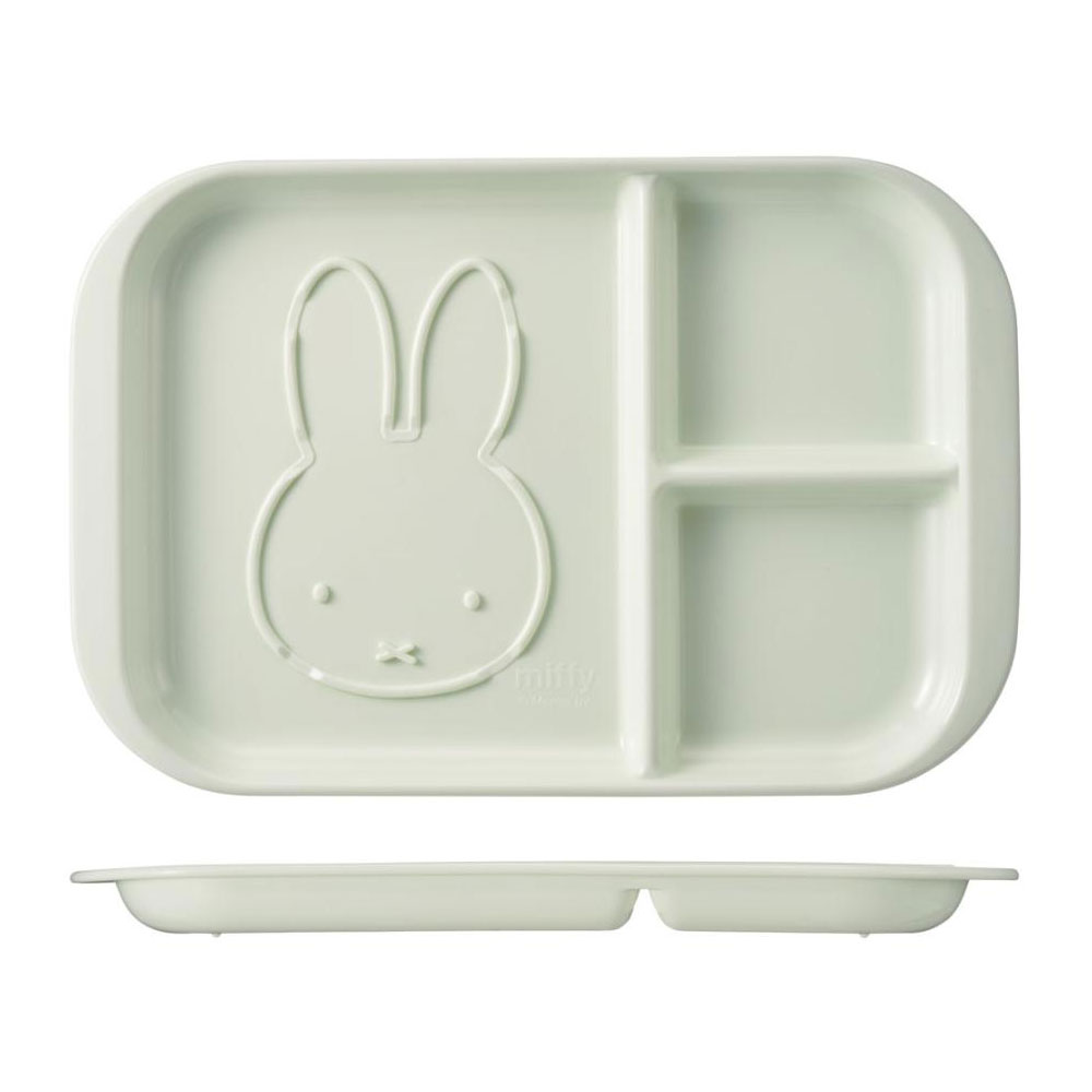 일본 스케이터 미피 굿즈 3칸 플라스틱 식판 3칸 나눔접시