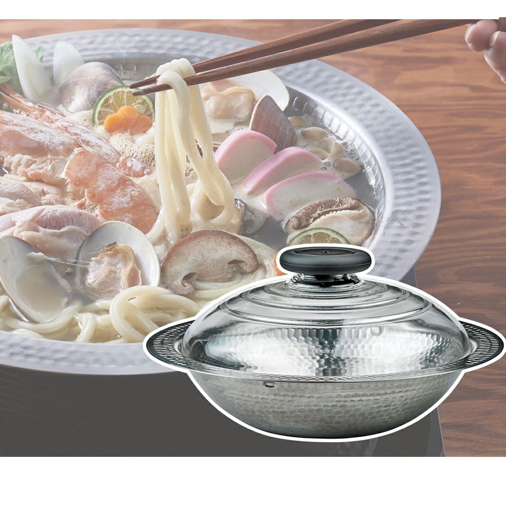 일본 하리오 스테인레스 전골 샤브샤브 냄비 캠핑 전골냄비 26cm