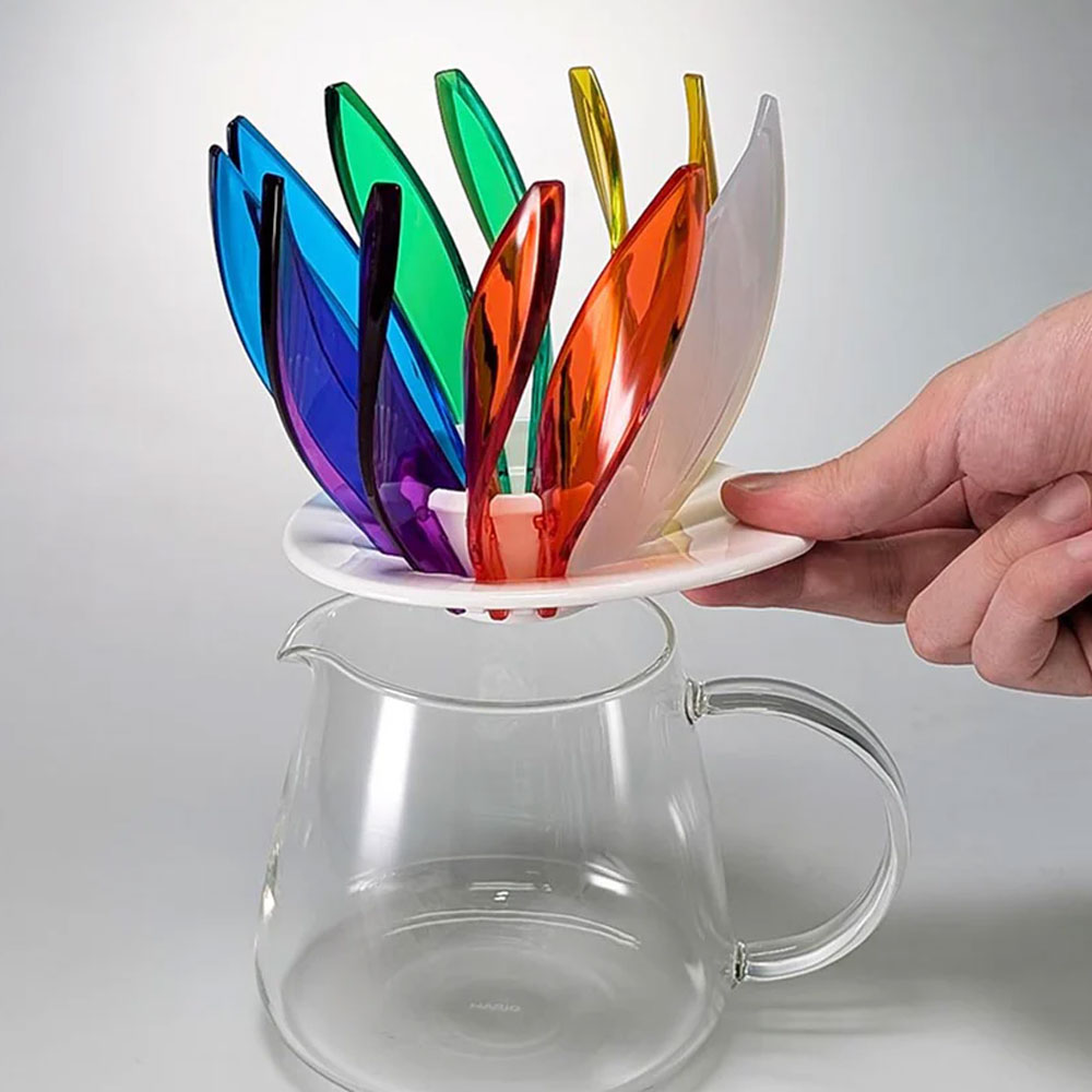 하리오 조립식 핸드드립 커피 드리퍼 레인보우 드립퍼 1-4인용